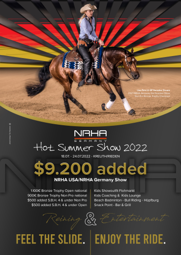 Ausschreibung NRHA Germany Hot Summer Show 2022